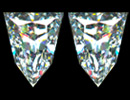 Matched pair of Brilliant Bullet diamonds