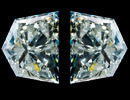 Matched pair of Epaulet diamonds