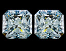Matched pair of Square Radiant diamonds