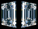 Matched pair of Step Trapezoid diamonds
